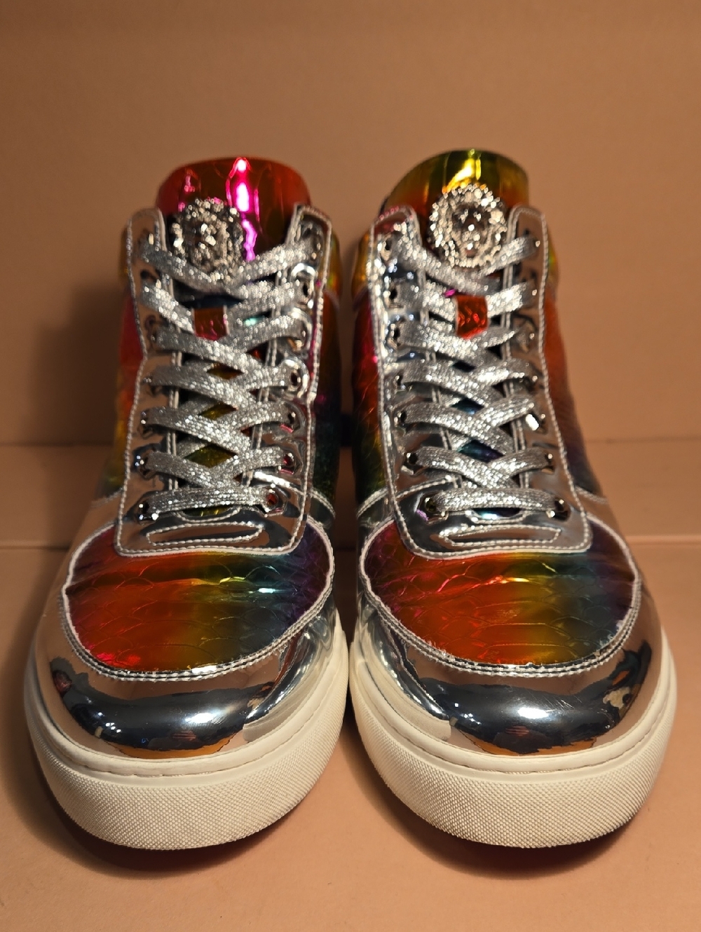F-I2384 Multi Color Lace up High top Sneaker Encore by Fiesso